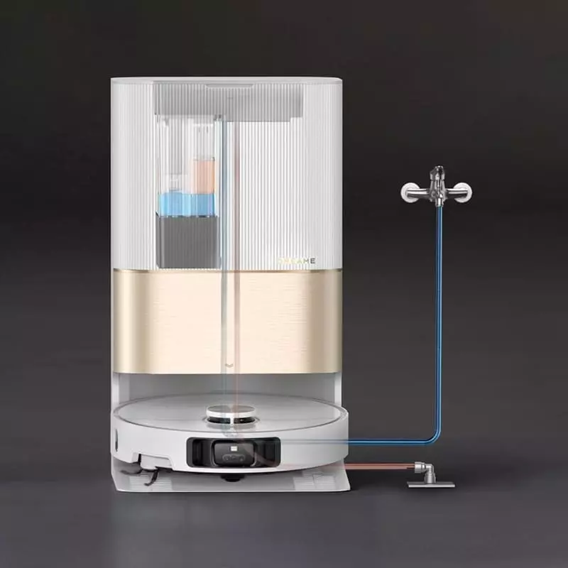 Работа самоочистки пылесоса Dreame