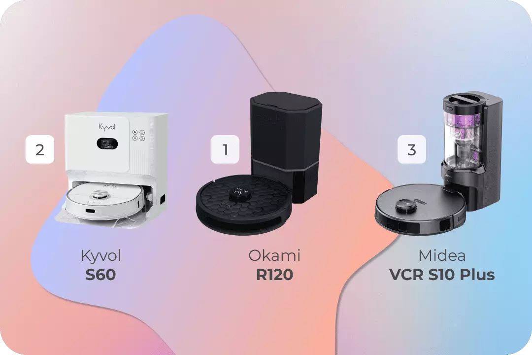 Roboty pylesosy s 2 shchetkami