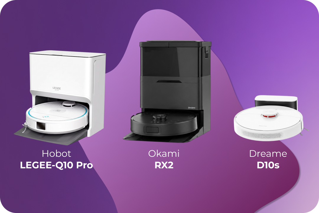 Okami RX2 Hobot MaxV Ultra Dreame D10s 1