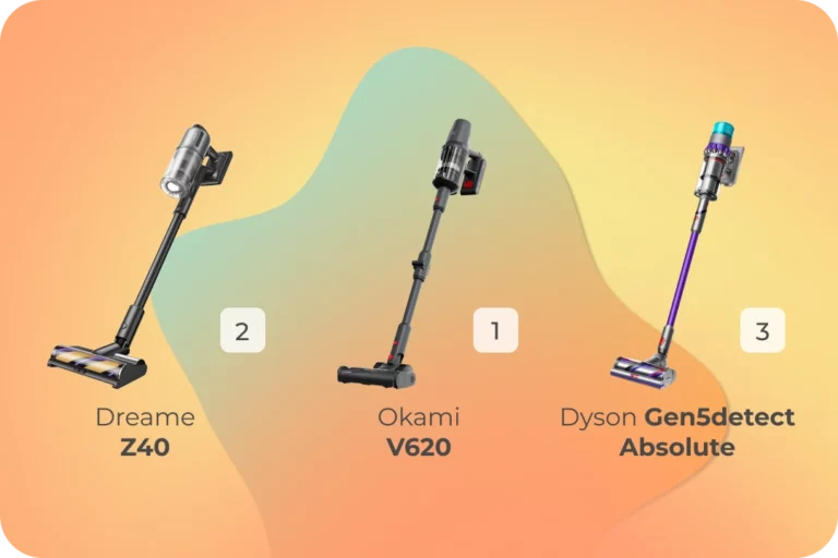 Okami V620, Dyson Gen5detect Absolute, Dreame Z40 (1)