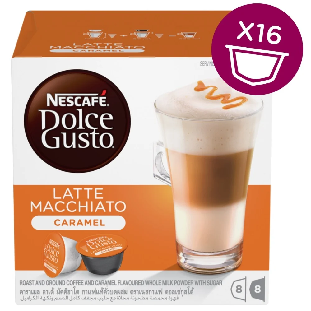 Nescafe Dolce Gusto Latte Macchiato Caramel, 16 капсул