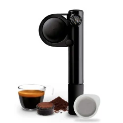 Чёрная ручная кофемашина Handpresso Pump с насосом и манометром