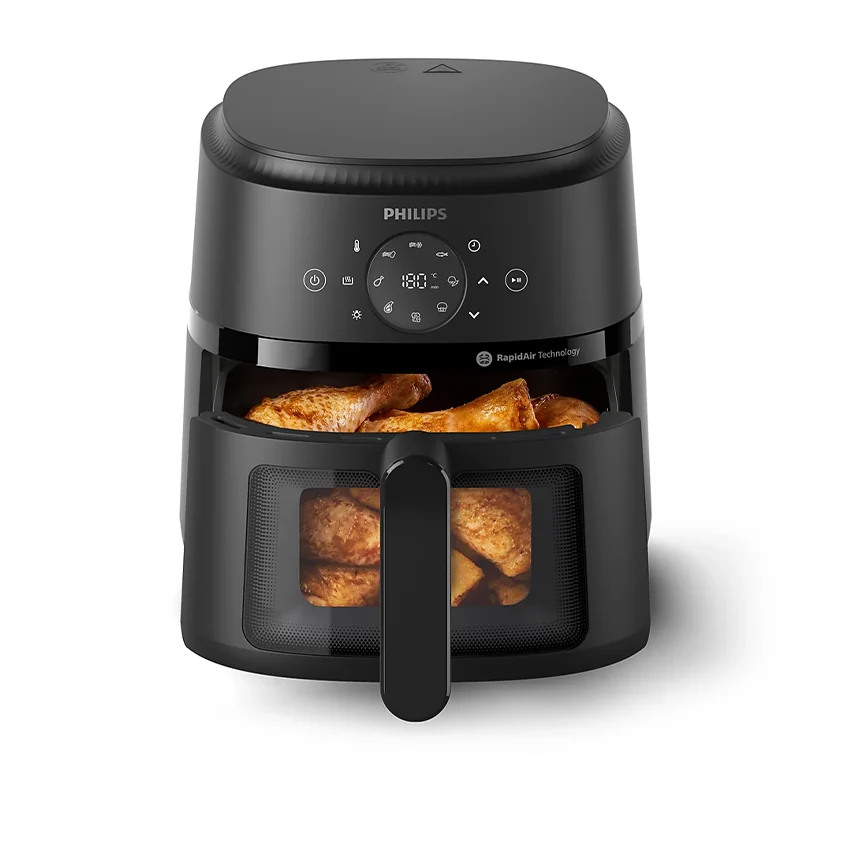 Чёрный аэрогриль Philips NA220/00
